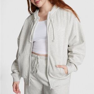 Victoria’s Secret PINK Ivy fleece campus full zip hoodie
